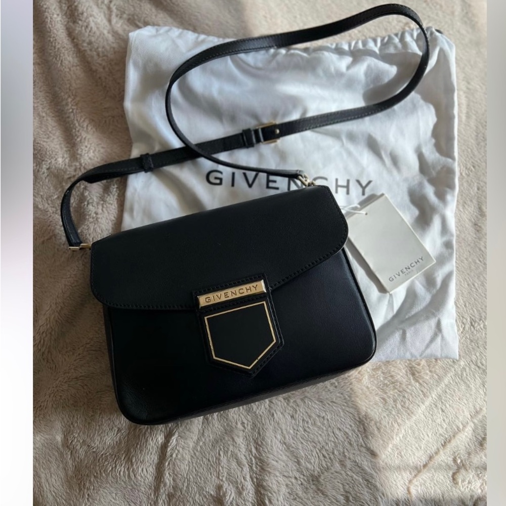 Givenchy Nobile Black Crossbody Bag with Gold Hardware